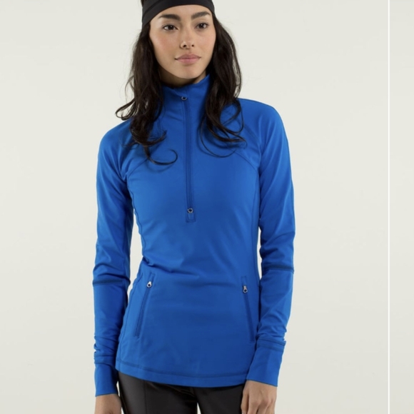 Lululemon Race With Grace 1/2 Zip Baroque Blue - Picture 1 of 14